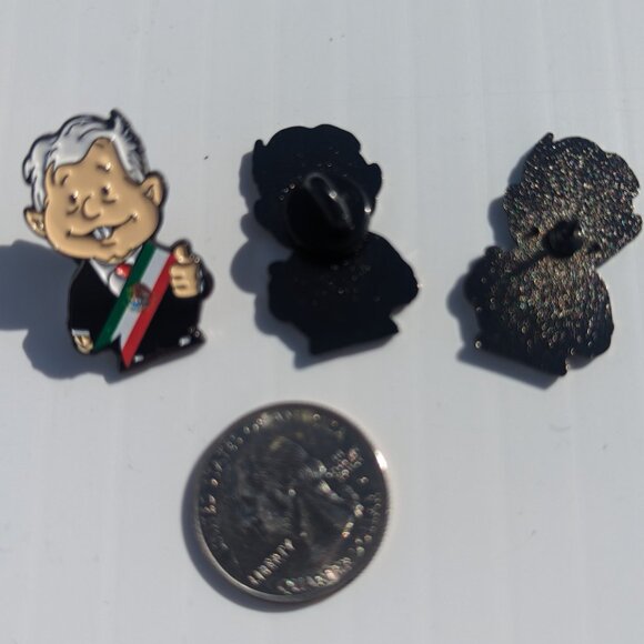 Pin AMLO Car Plate Pin For Caps And Clothing Enamel Badge Pin Presidente Andres - Picture 5 of 7
